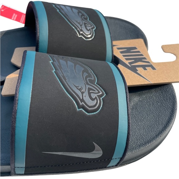 🏈 PHILADELPHIA EAGLES | Brand New NIKE Off-court slides Beach sandals Men’s - Picture 3 of 4